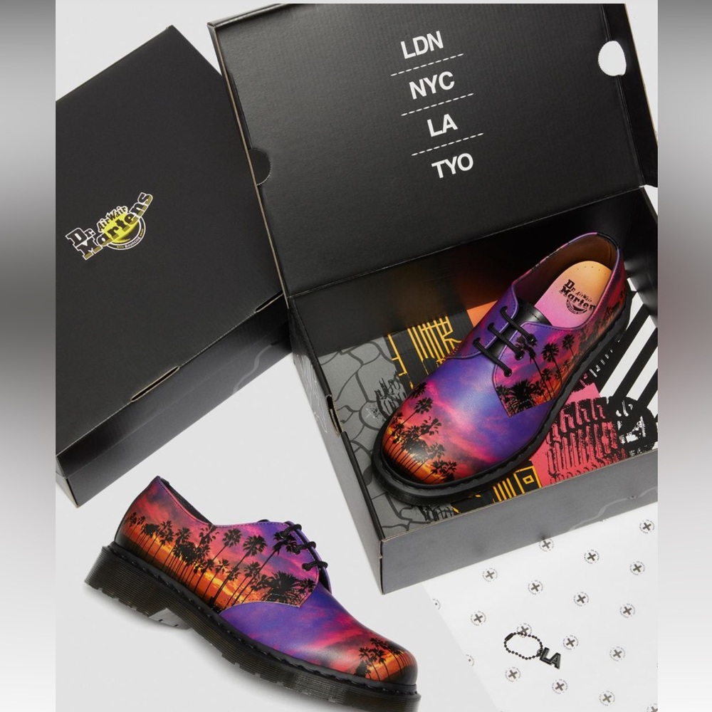 🏙️🌴DR MARTENS CITY SERIES LOS ANGELES LEATHER OXFORD SHOES NIB 🌴🏙️